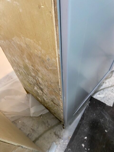 Moldy Cabinet fixture side